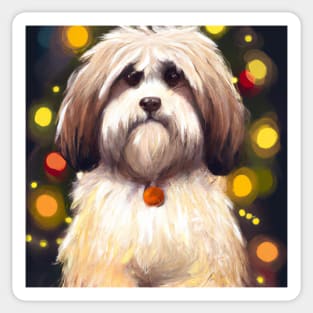 Cute Havanese Drawing Sticker